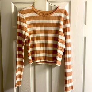 Long sleeve American Eagle crop top